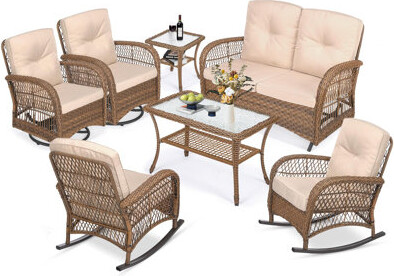 Bay Isle Home Mersin 6 - Person Outdoor Seating Group with Cushions