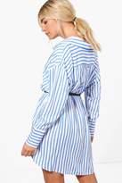 Thumbnail for your product : boohoo Lilou 2 in 1 Shirt Dress