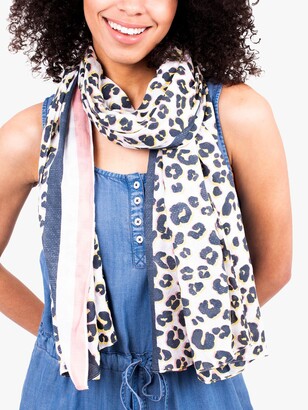 White Leopard Print Scarf | Shop the world's largest collection of fashion  | ShopStyle UK