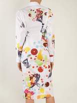 Thumbnail for your product : Loewe Floral And Fruit Print Tie Waist Cotton Shirtdress - Womens - White Multi
