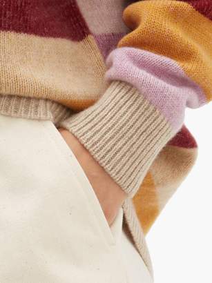 The Elder Statesman Oversized Striped Cashmere Sweater - Womens - Multi