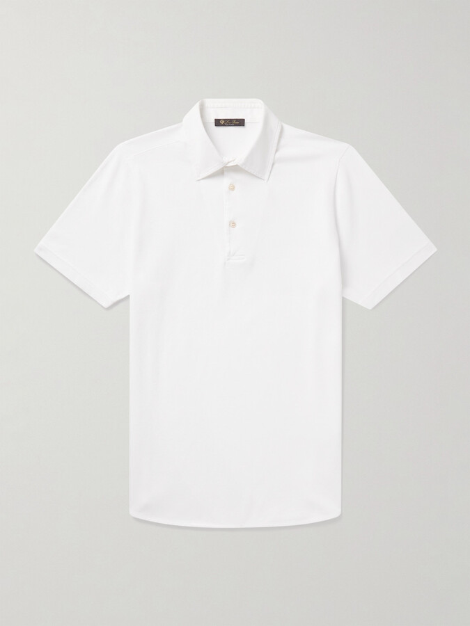 Loro Piana Cotton-Piqué Polo Shirt