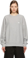Thumbnail for your product : Stussy Grey Stock Logo Sweatshirt