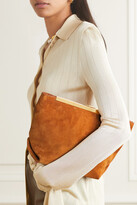 Thumbnail for your product : KHAITE Augusta Suede Clutch - Tan - One size