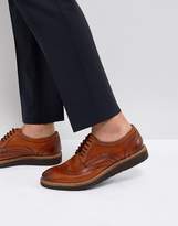 Thumbnail for your product : Base London Orion Hi Shine Brogue Shoes in Tan