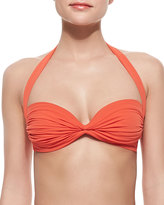 Thumbnail for your product : Norma Kamali Bill Halter Bra-Style Swim Top