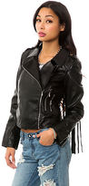 Thumbnail for your product : Reverse The Vegan Leather Moto Jacket