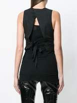 Thumbnail for your product : Ann Demeulemeester crinkle detail waistcoat