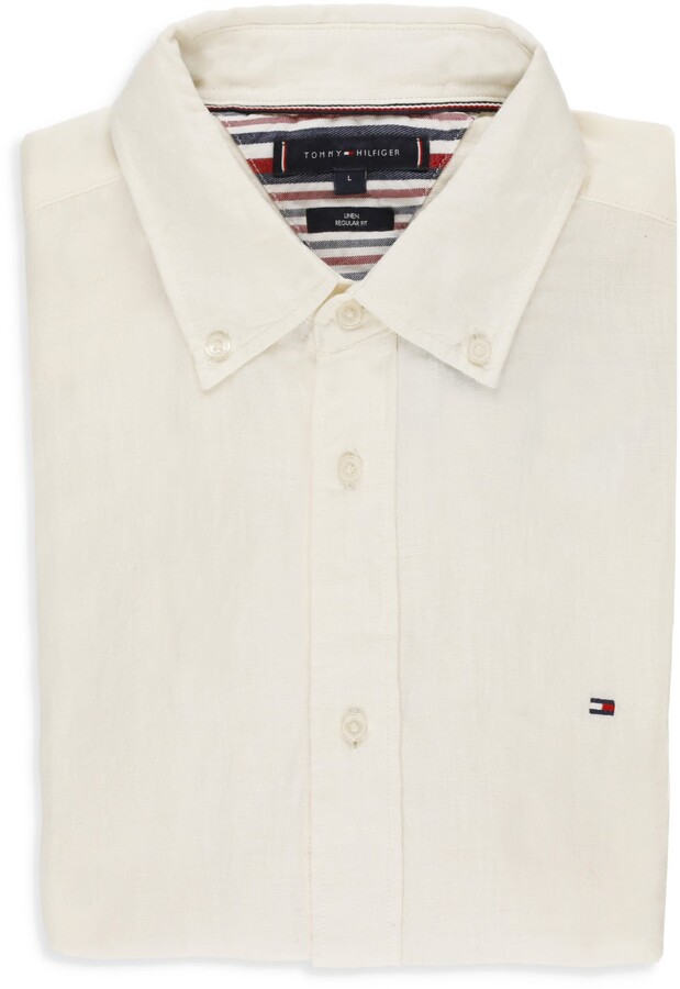 Tommy Hilfiger White Men's Shirts | Shop the world's largest 