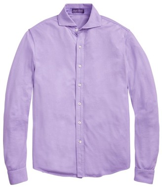 purple polo button down shirts