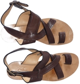 Thumbnail for your product : Chloé Brown Leather Sandals