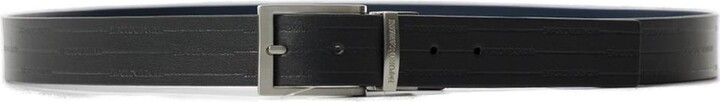 Emporio Armani Logo Engraved Buckled Belt
