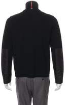 Thumbnail for your product : Prada Mock Neck Zip-Up Sweater