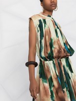 Thumbnail for your product : Lemaire Abstract-Pattern Print Silk Dress