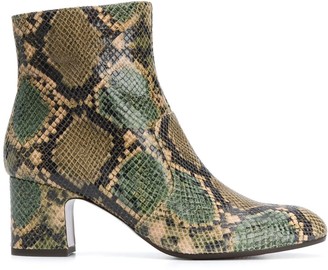 green snakeskin shoes