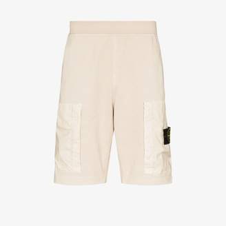stone island cotton cargo shorts