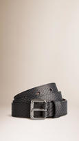 Thumbnail for your product : Burberry Matte Python Belt