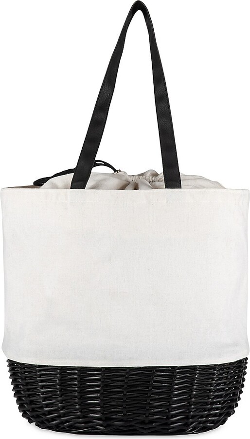 Picnic Time Coronado Canvas & Willow Basket Tote Bag ShopStyle