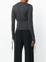 Thumbnail for your product : Neil Barrett laced detail knitted top