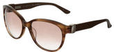 Thumbnail for your product : Ferragamo Snakeskin-Accented Logo Sunglasses w/ Tags