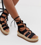 asos design jaguar espadrille flatforms