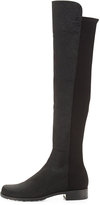 Thumbnail for your product : Stuart Weitzman 50/50 Pindot Over-the-Knee Boot, Black (Made to Order)