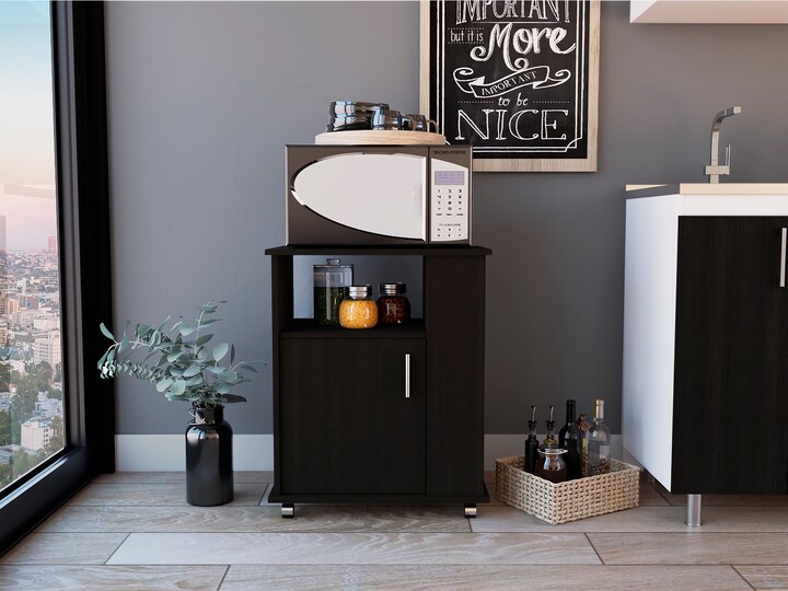 Porch & Den White Rolling Kitchen Pantry Cart ShopStyle