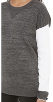 Thumbnail for your product : DKNY Long Sleeve Crew Neck Colorblock Pullover