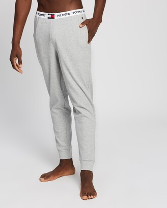 Tommy Hilfiger Men's Grey Pyjama Bottoms - Logo Waistband Organic Cotton  Jogger Pants - Size XL at The Iconic - ShopStyle Sleepwear