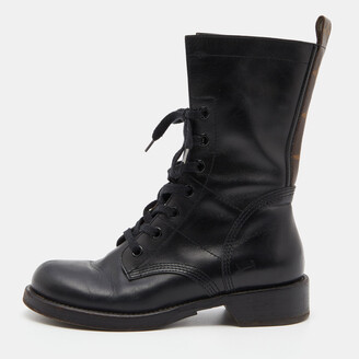 Louis Vuitton - Authenticated Metropolis Ankle Boots - Leather Black Plain for Women, Very Good Condition