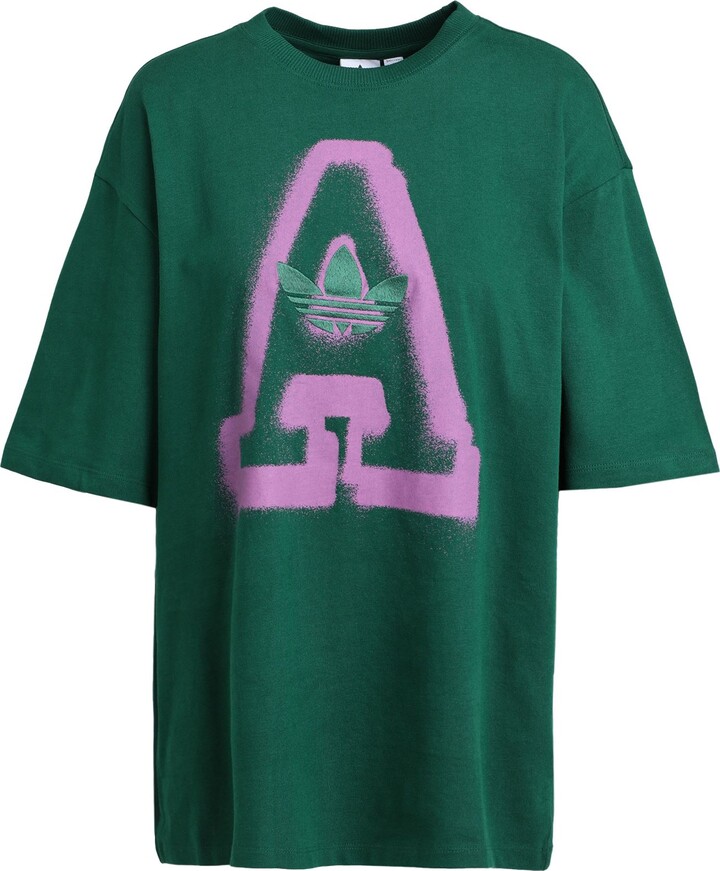 adidas Originals Large A Graphic Tee T-shirt Dark Green - ShopStyle