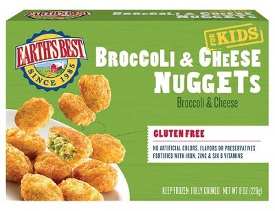 Earths Best Gluten Free Broccoli and Cheese Frozen Nuggets - 8oz