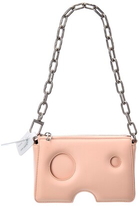 off white purse pink