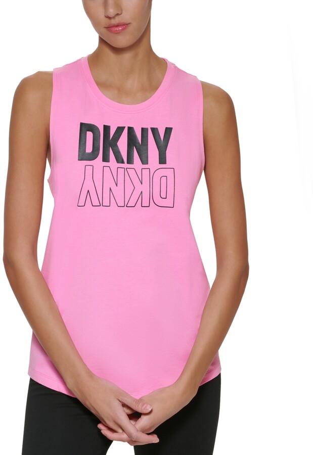 DKNY Sport Women's Flip Reflect Logo Tank Top - ShopStyle