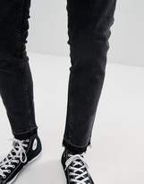 Thumbnail for your product : Weekday Friday Skinny Jean Deconstructed Black Wash