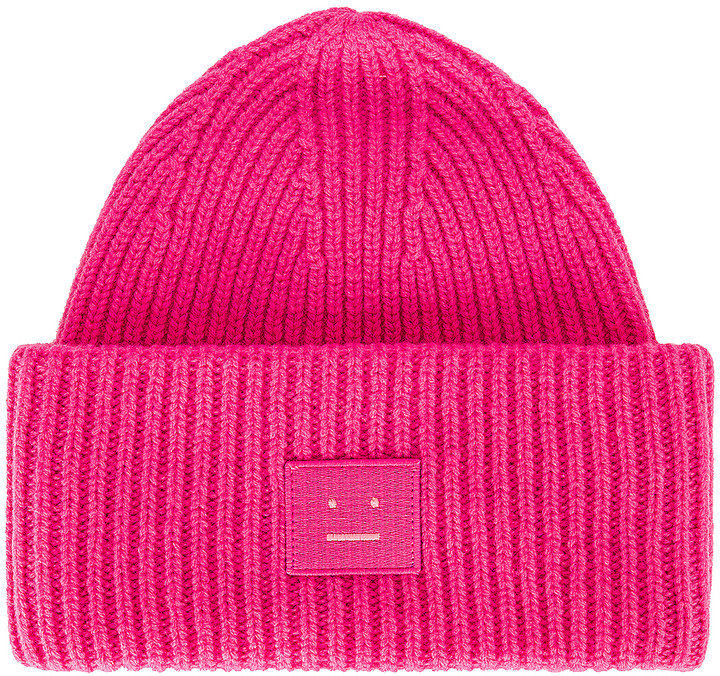 acne studios beanie pink