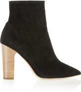 Thumbnail for your product : See by Chloe Perforated suede ankle boots