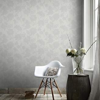 Boutique Boutique - Light Grey Mystique Floral Wallpaper
