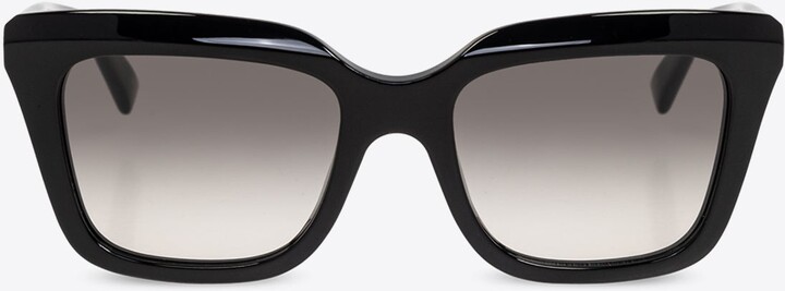 Alexander McQueen Logo Print Butterfly Sunglasses