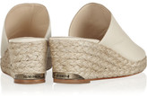 Thumbnail for your product : Paloma Barceló Leather espadrille mules