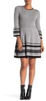 Thumbnail for your product : Eliza J Bell Sleeve Fit & Flare Sweater Dress