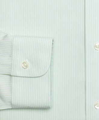 Brooks Brothers Regent Fitted Dress Shirt, Non-Iron Tonal Framed Stripe