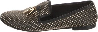Giuseppe Zanotti Leather Studded Accents Loafers