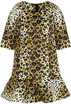 Thumbnail for your product : RED Valentino Leopard-print scuba-jersey mini dress