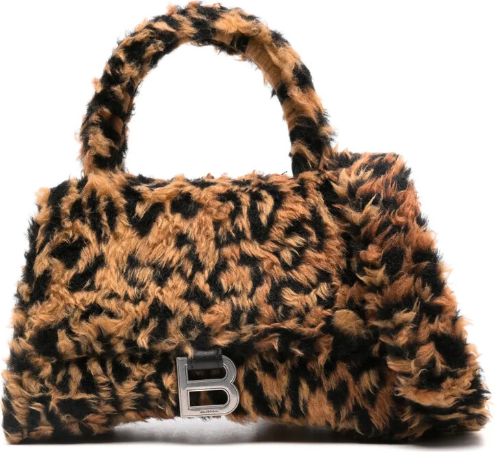 small Hourglass faux-fur mini bag