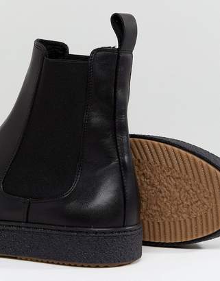 Zign Shoes Leather Chelsea Boots With Chunky Sole