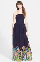 Thumbnail for your product : Erin Fetherston ERIN 'Isabelle' Print Strapless Gown