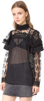 Thumbnail for your product : Anna Sui Bold Shoulder Lace Blouse