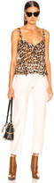 Thumbnail for your product : Icons Objects of Devotion Ruffle Teddy Cami in Leopard | FWRD