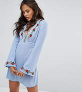 Thumbnail for your product : Kiss The Sky Tall Dress With Zebra Rose Embroidery